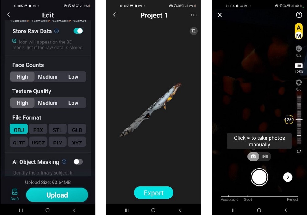 Nejlepší aplikace pro 3D skenování pro Android: Převod skutečných objektů na digitální modely – Android