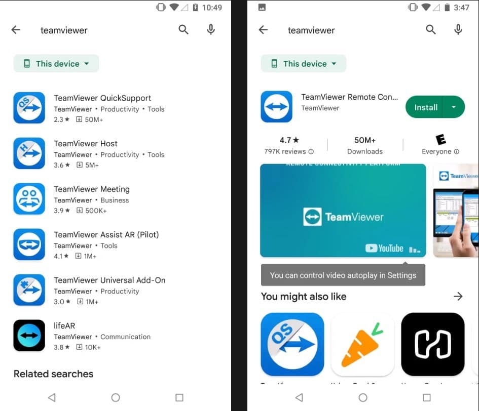 Jak používat dálkové ovládání TeamViewer k řešení problémů se systémem Android na dálku - Android