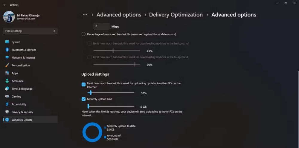 Určete šířku pásma sítě používanou aktualizacemi systému Windows - Windows 