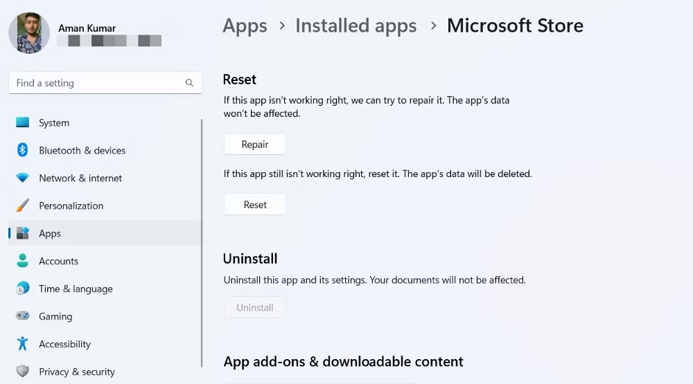 Jak opravit chybu "Stránku nelze načíst" V obchodě Microsoft Store v systému Windows – Windows 