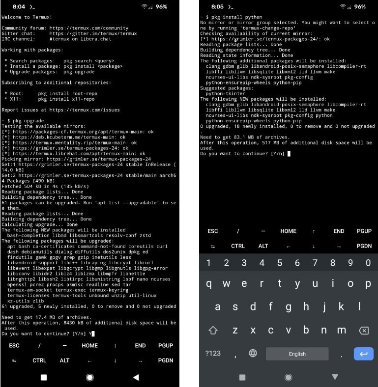 Jak nainstalovat Python na telefon Android s Termux - Android 