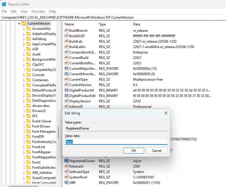 Změna informací o vlastníkovi ve Windows 11 - Windows 