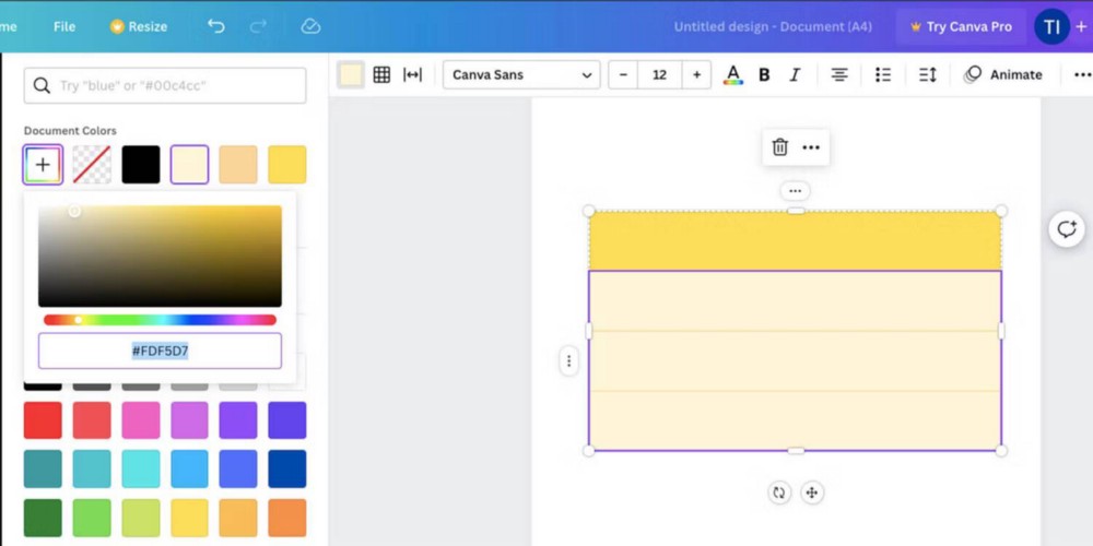 Vytvořte tabulku pomocí Canva - Tutoriály 