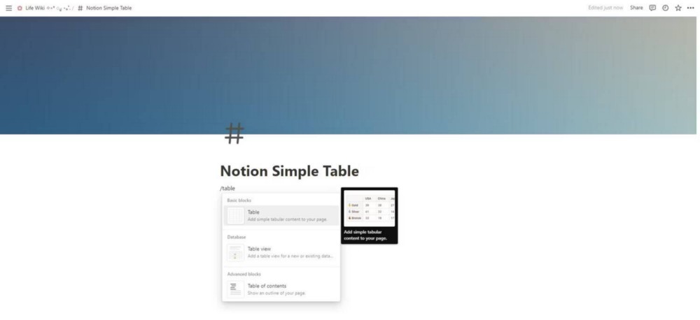 Co jsou to Notion Simple Tables?  Vše, co potřebujete vědět - vysvětlení 