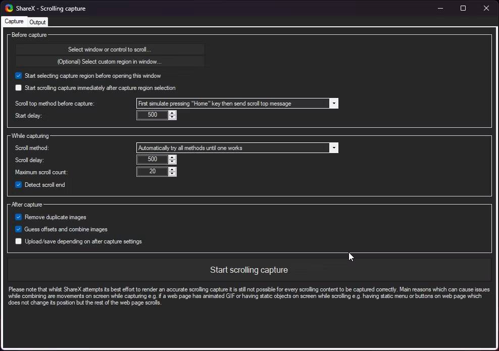 Jak pořídit snímky celé stránky v systému Windows 11 