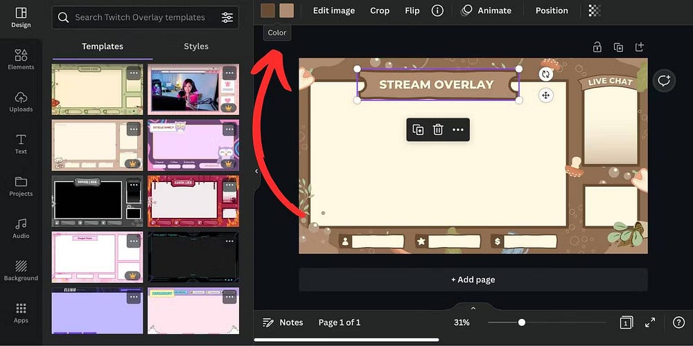 Jak vytvořit Twitch Overlays během živého vysílání na Canva - Návody 