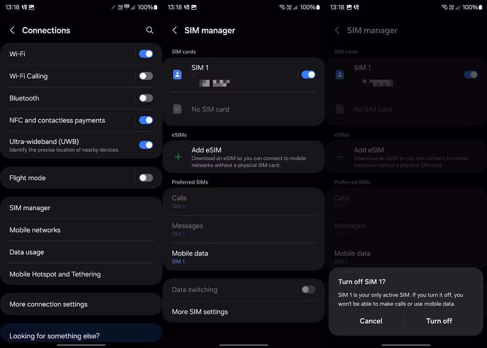 Android |  Není registrován v síti 3 |  1rmeVafzTQoZ5mDQ FnTZwQ DzTechs