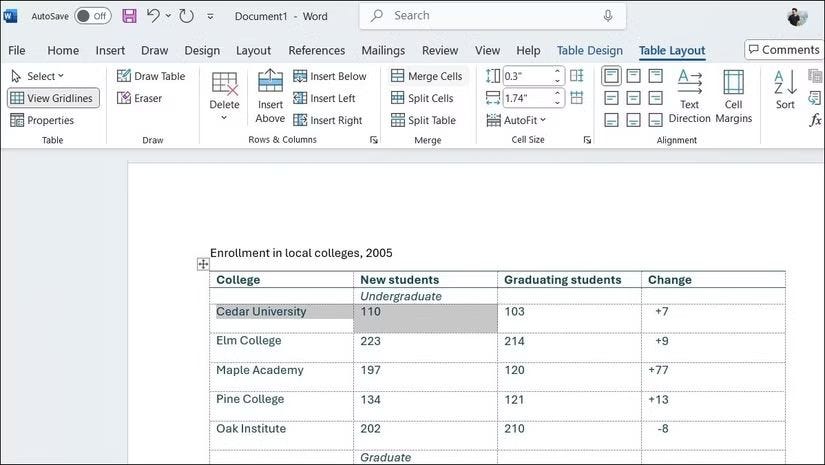 Snadno uspořádejte své informace pomocí tabulek v aplikaci Microsoft Word - 1c4vpFwaXfTQIio9xyzhU4Q DzTechs | Vysvětlení