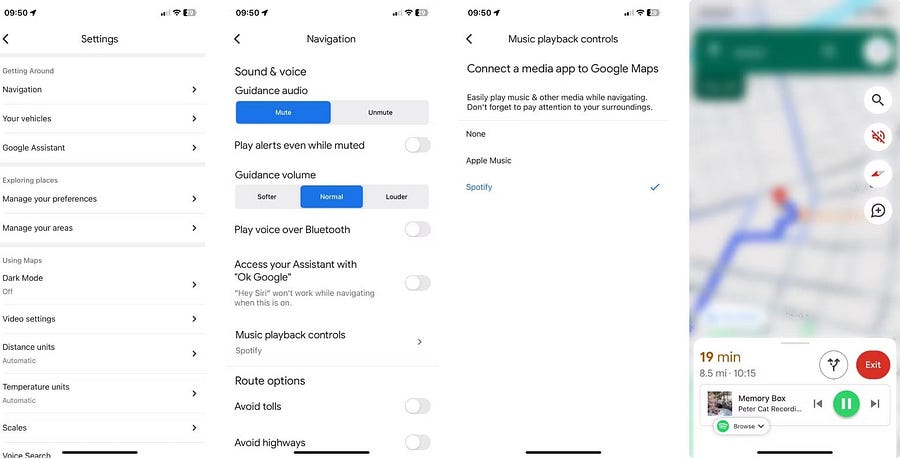 Snadný způsob připojení vaší hudební streamovací služby "Google Maps" Pro jízdu při poslechu hudby | 1yK_q91nDM46r0V_eRTUUHQ | Vysvětlení 