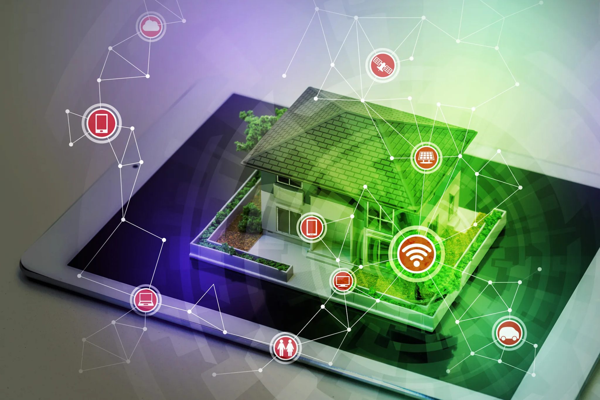 Systém Wi -fi -Network obsahuje koncept inteligentního domu