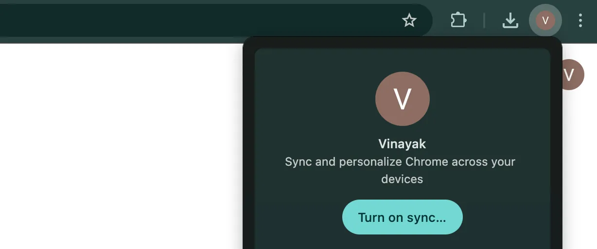 Automatické -synchronizace na chromovém povolení