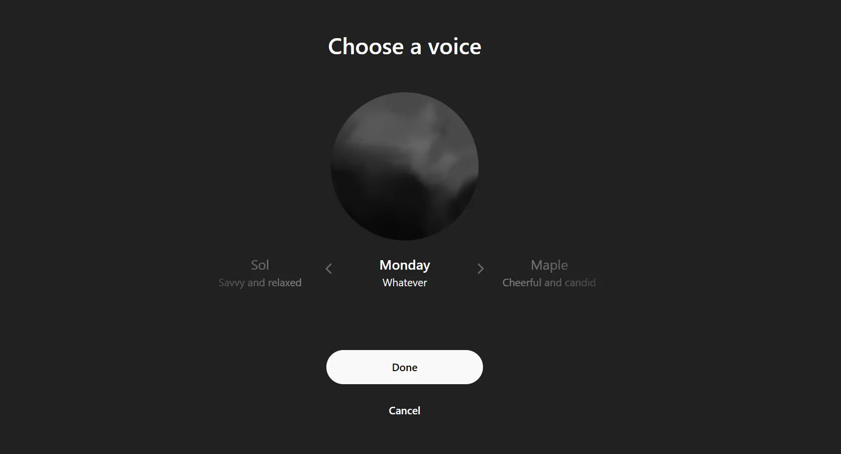 Chatgptův pondělní hlasování