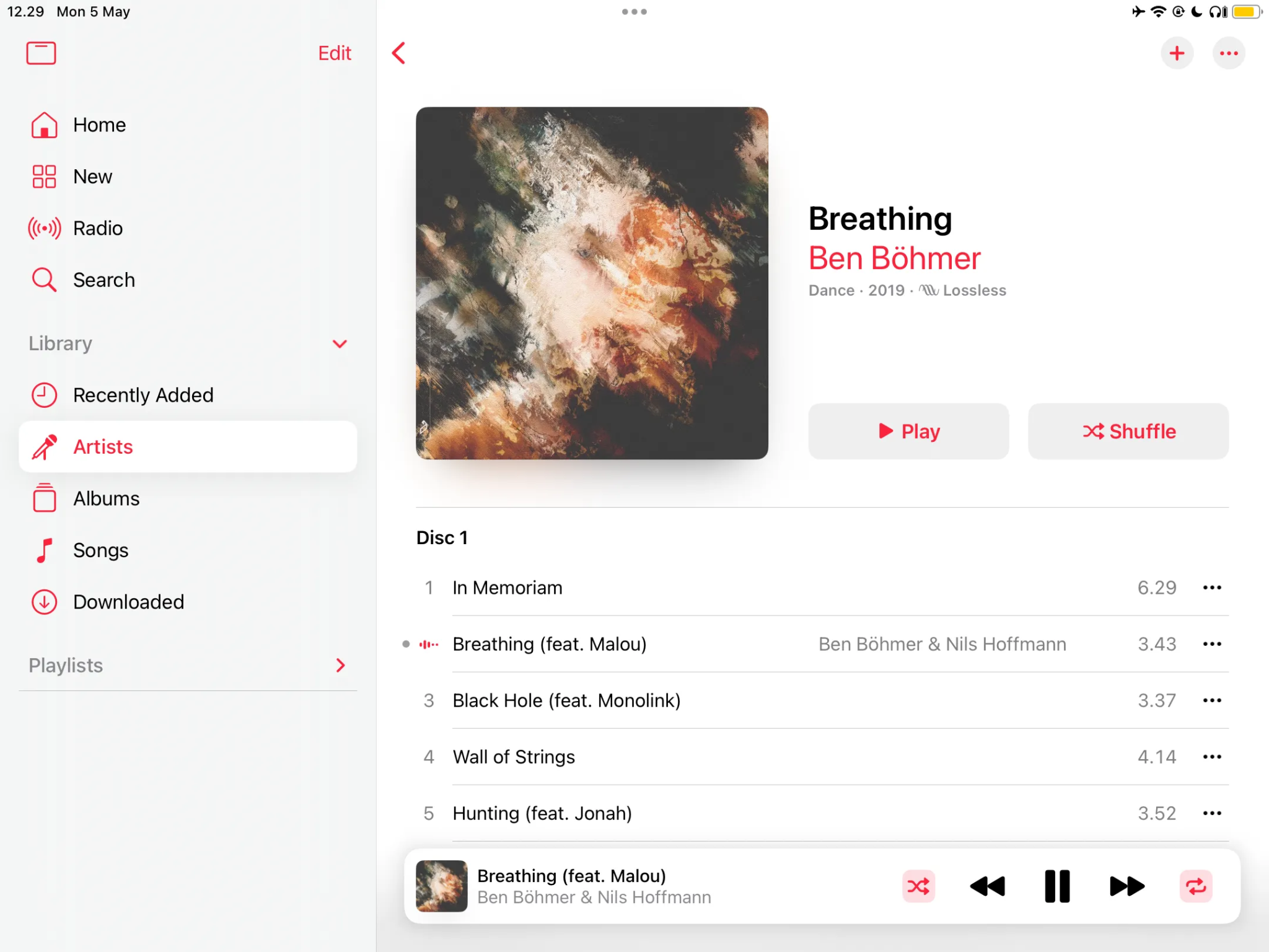 Rozhraní v Apple Music