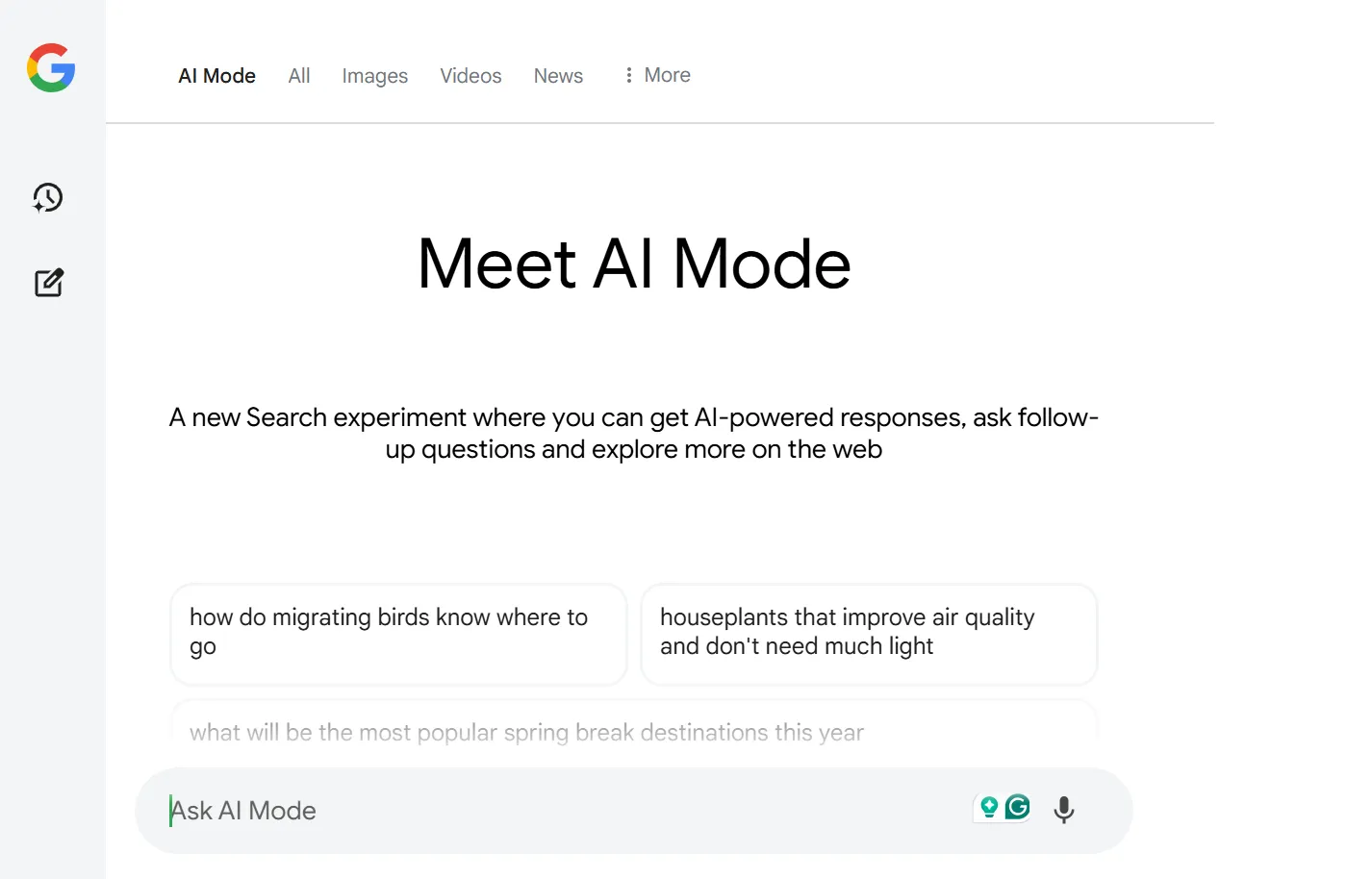 Seznamte se s AI -modus Google