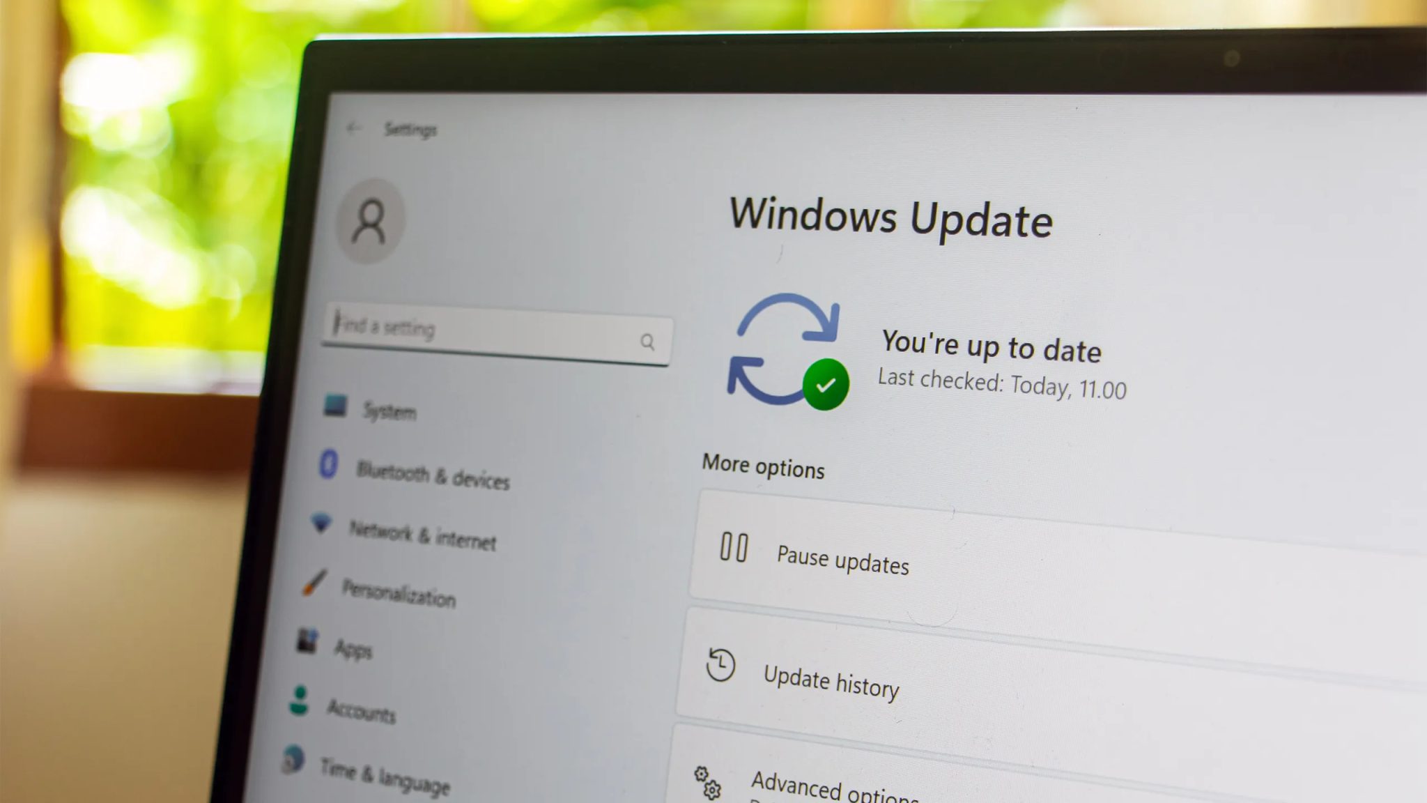 Windows 11 -Update v aplikaci Nastavení