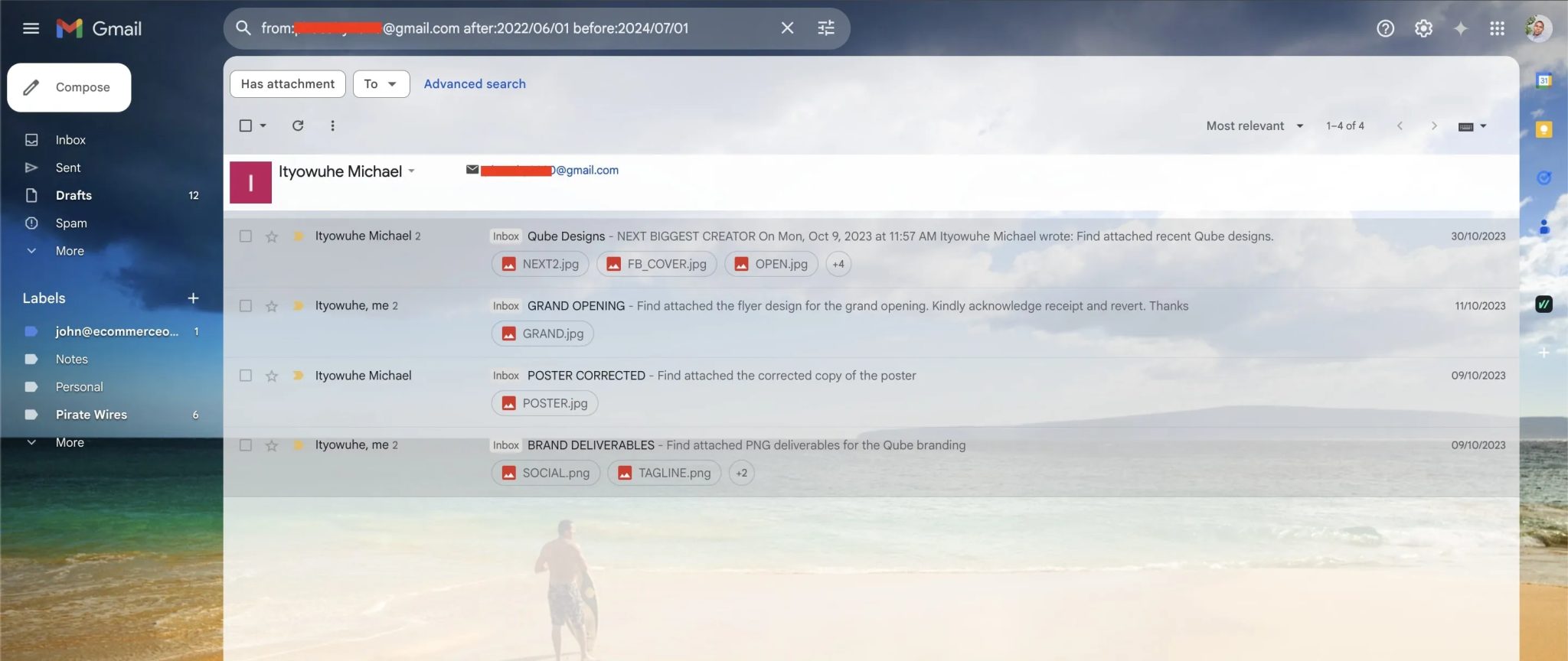 Výsledek vyhledávání desktopů Gmail Screenshot