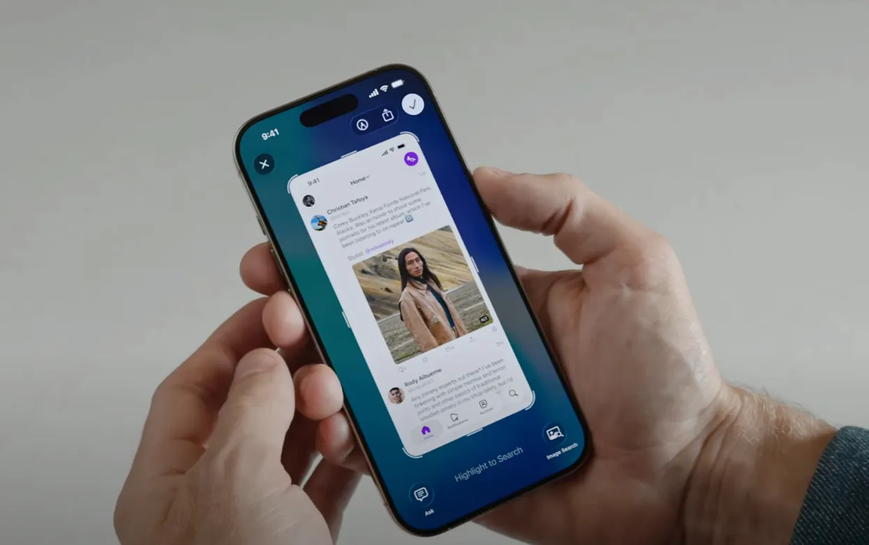 Použijte vizuální inteligenci v iOS 26