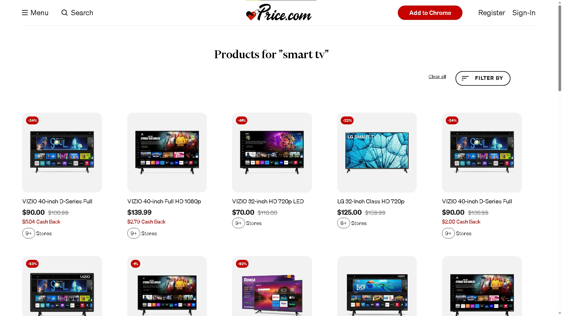 Hledáte chytré televizory na webu ceny