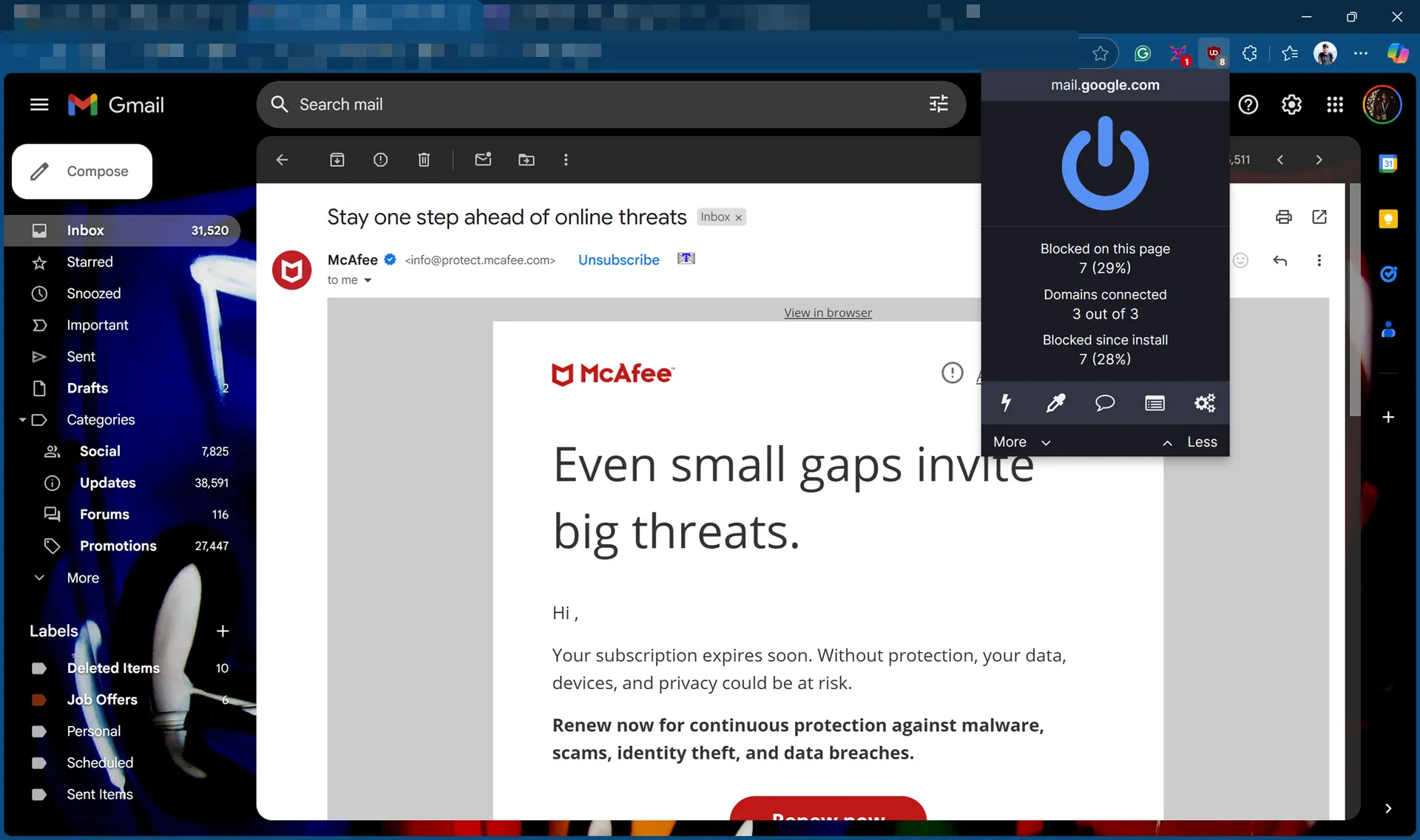 Ublock Origin Blocking E -Mail Trackers