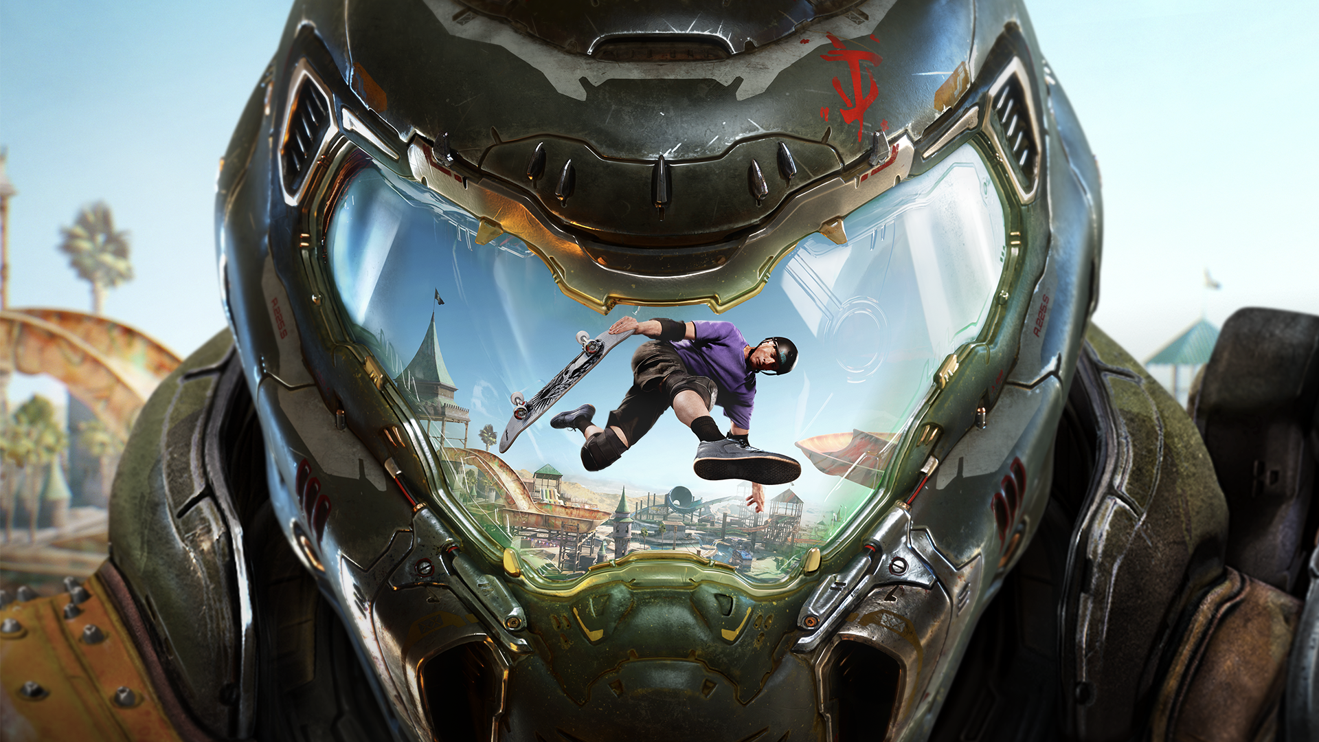 Hra Tony Hawk's Pro Skater 3+4 ukazuje postavu zabijáka Doom, která pro Tony Staart