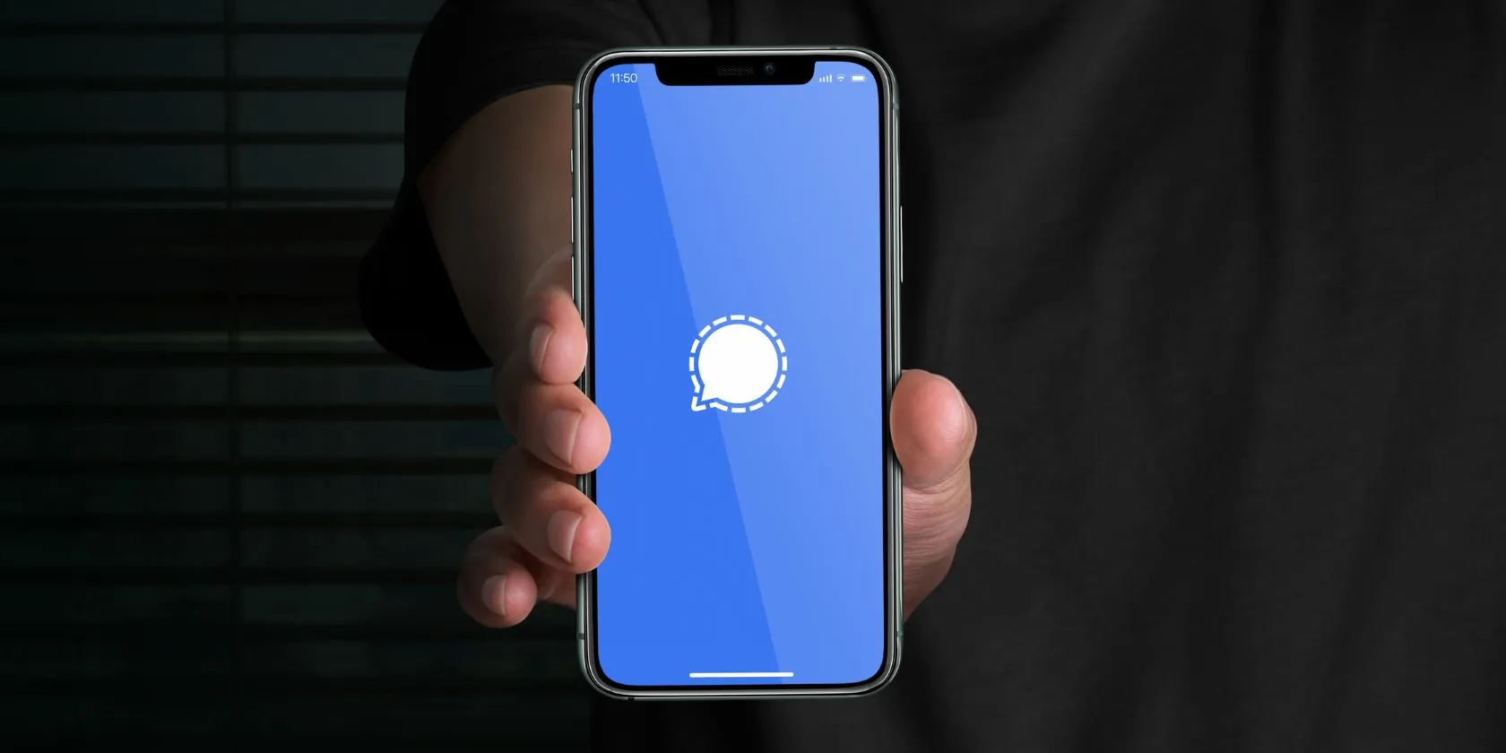 Logo aplikace Signal Application na smartphonu