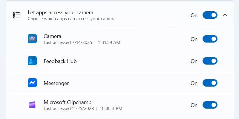 Windows -Camera Application -Permissions.