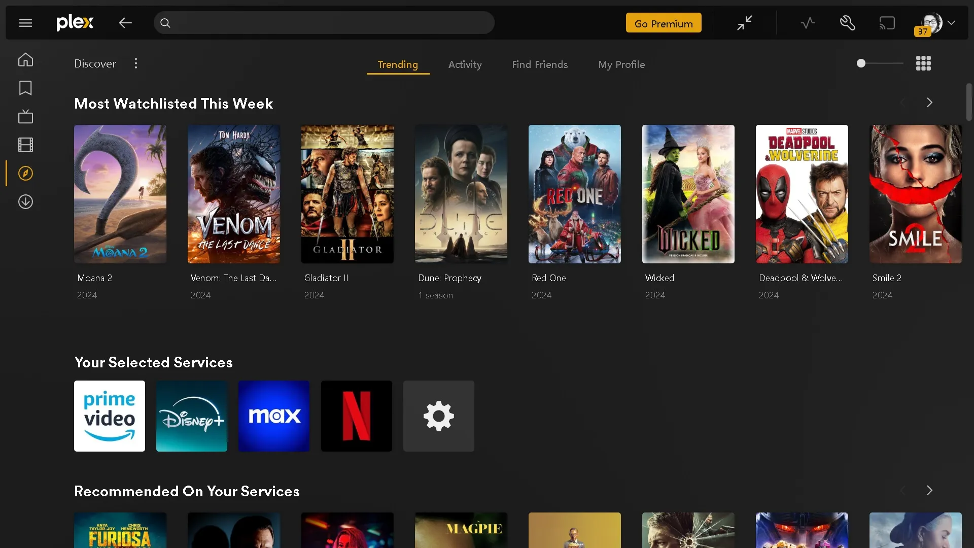 Hledejte filmy a televizní programy pomocí stránky PLX Discovery