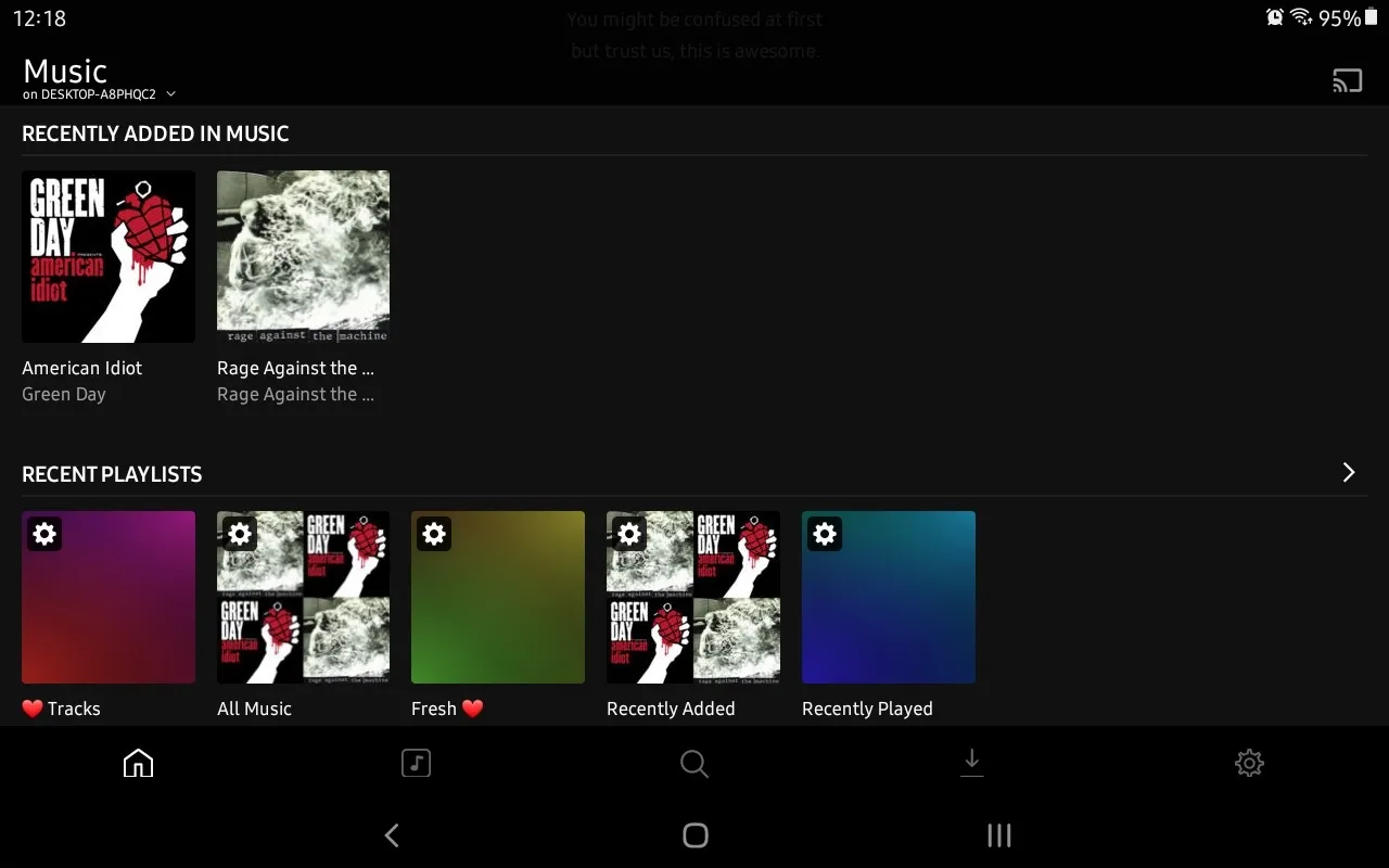 Streamujte hudbu v PLEXAMP prostřednictvím externího přístupu k serveru Plex Media