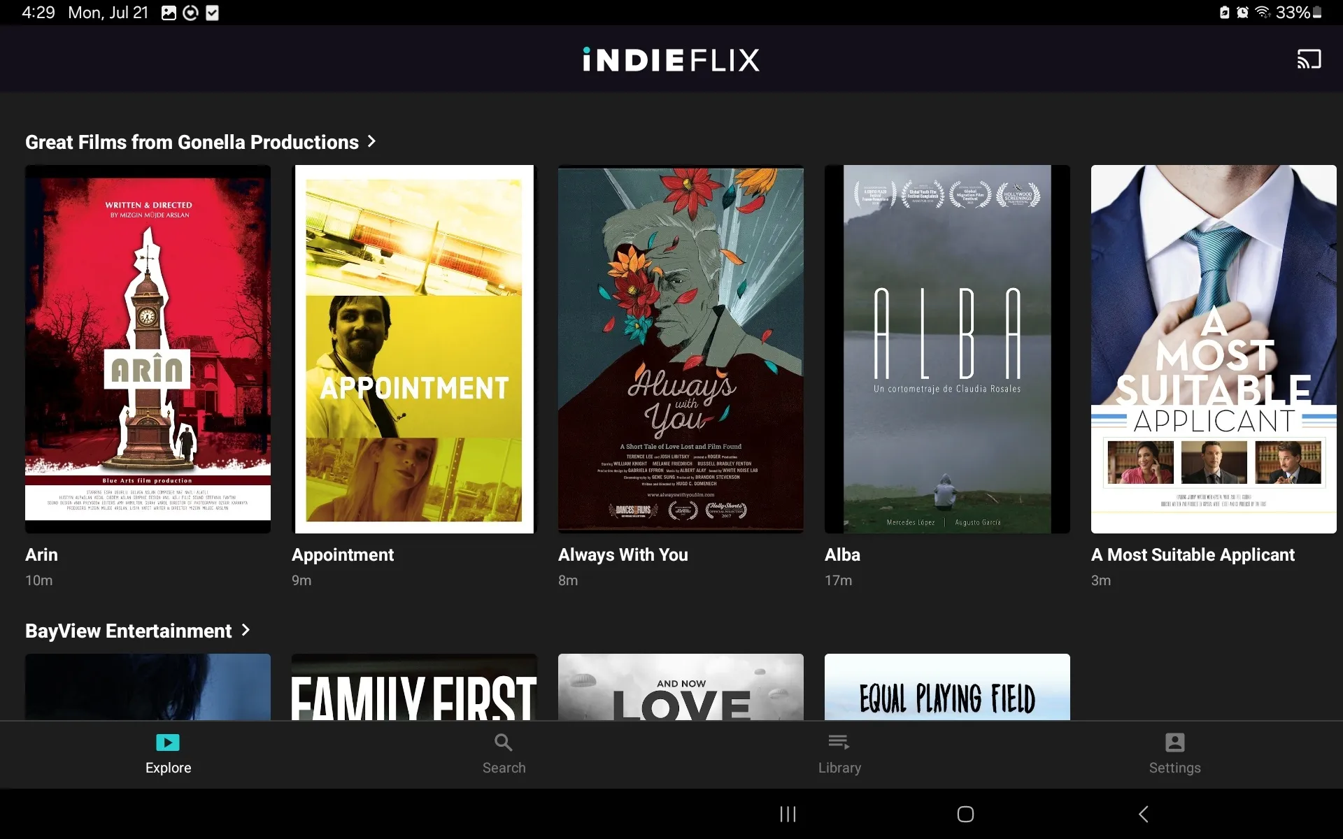 Dva řádky filmů k streamování s InsiefLix