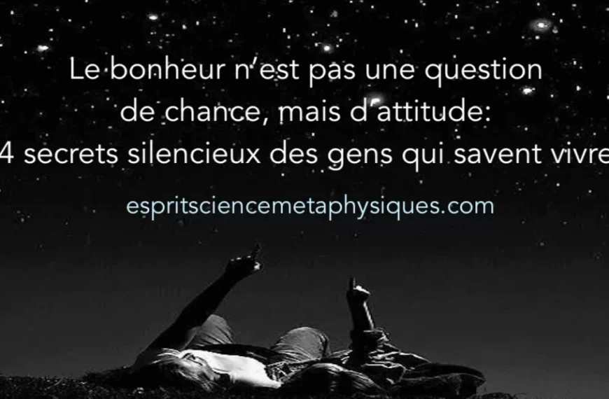 Štěstí není otázkou štěstí, ale přístupu: 4 tichá tajemství lidí, kteří vědí, jak žít