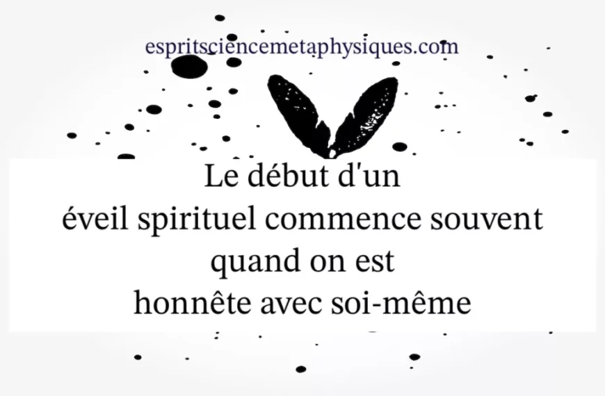 Začátek duchovního probuzení často začíná upřímností k sobě