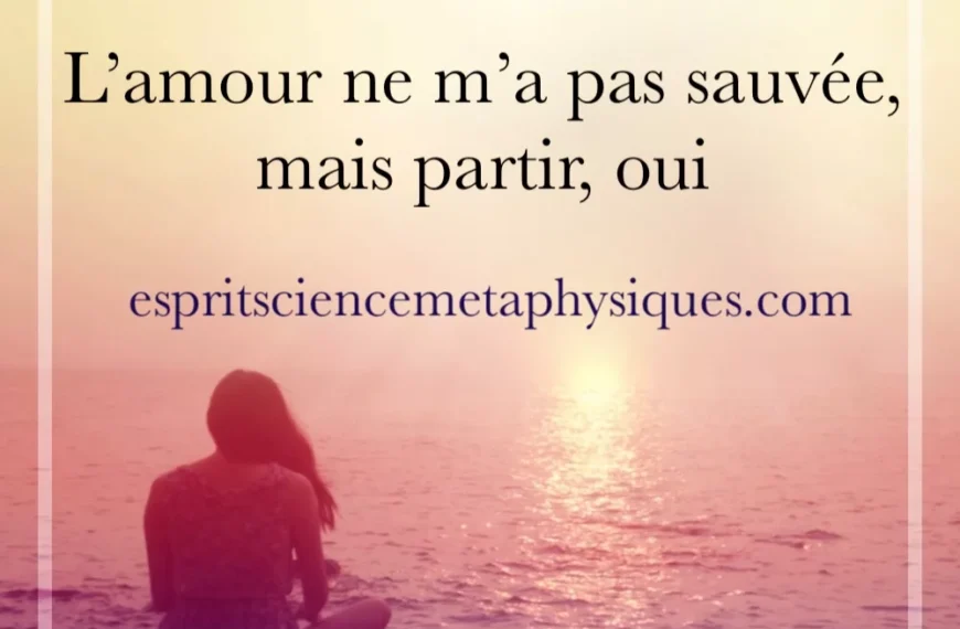 Láska mě nezachránila, ale odchod ano